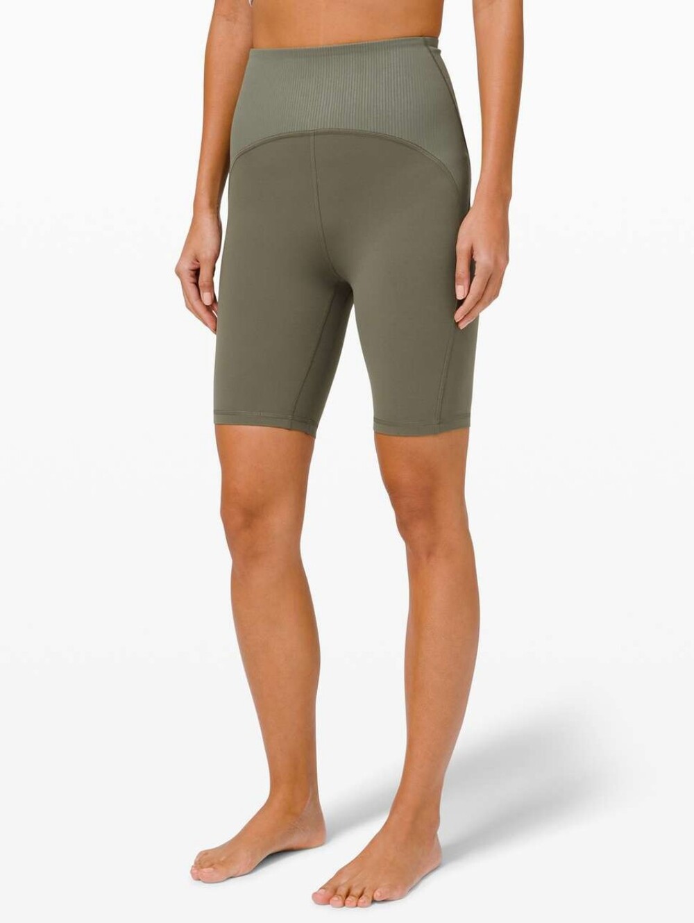Lululemon Blissful Bend Super High-Rise 8" Bike Shorts | Army Green | Size 0